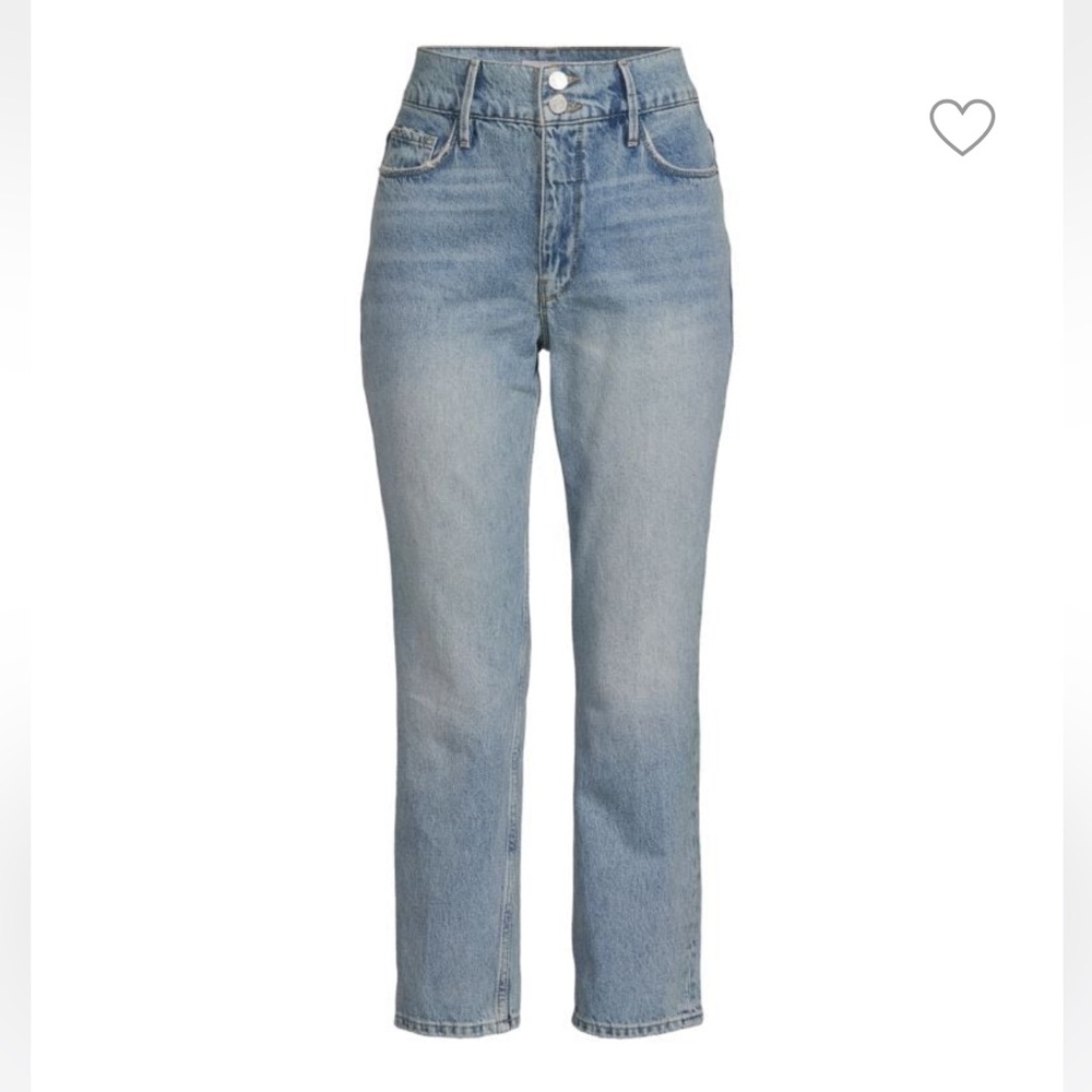Frame high rise cropped jean